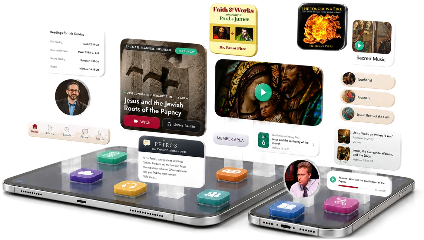 The Catholic Productions app on iPad and iPhone