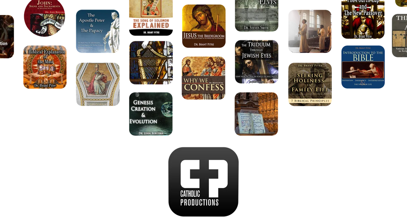 The Catholic Productions app, and the Bible study library behind it