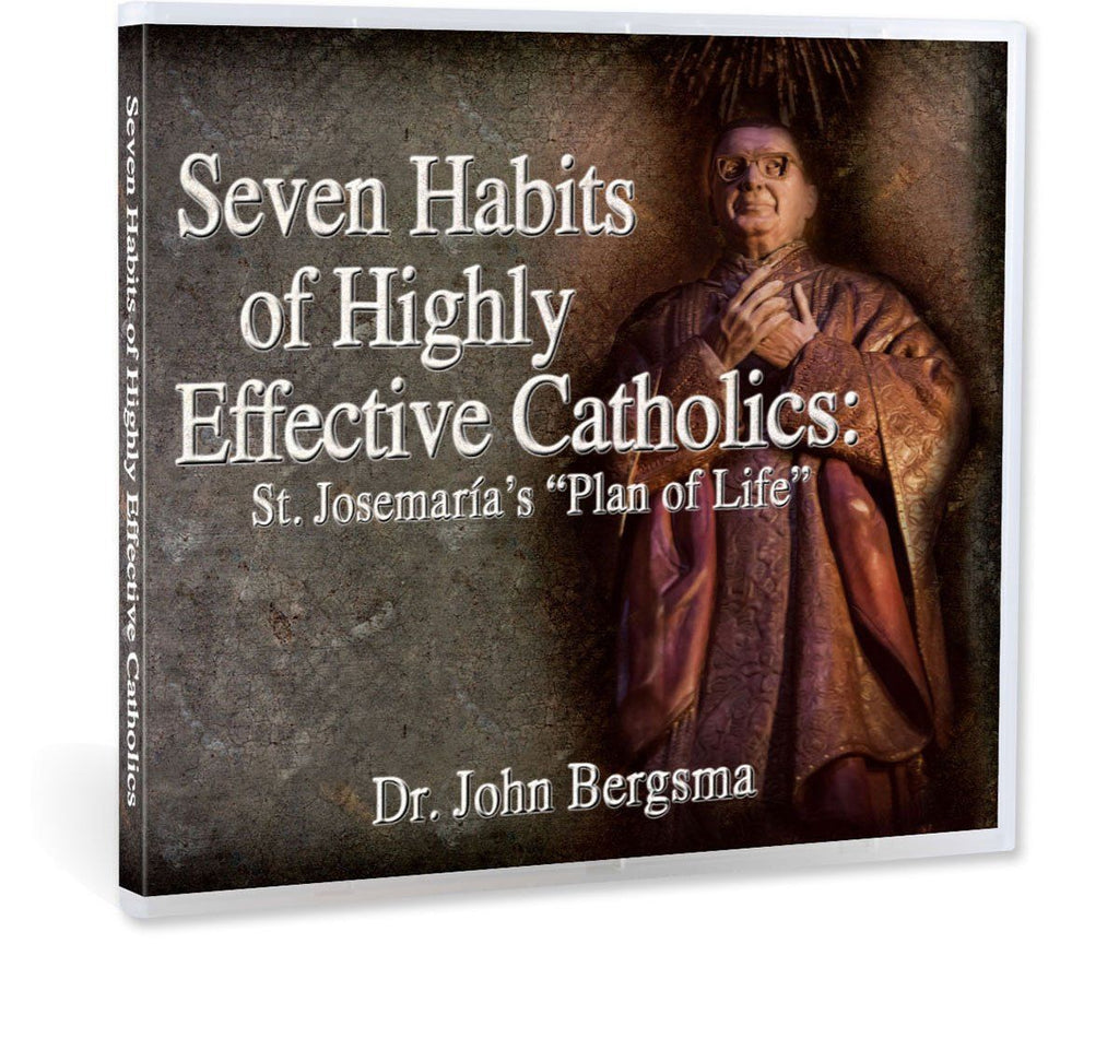 Most Catholics want to grow in holiness, but are there practical steps to achieve this?  Dr. John Bergsma gives great practical advice with the assistance of St. Josemaria Escriva in this presentation on CD.