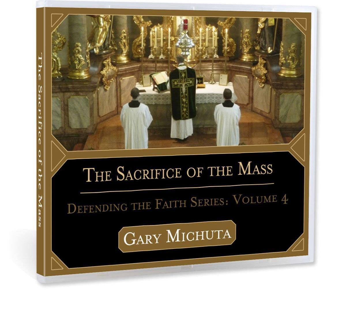 Gary Michuta discusses what sacrifice even means in a Biblical world view, how the mass can be a sacrifice, and whether or not Jesus calls us to unite our sacrifices to his crucifixion (CD).
